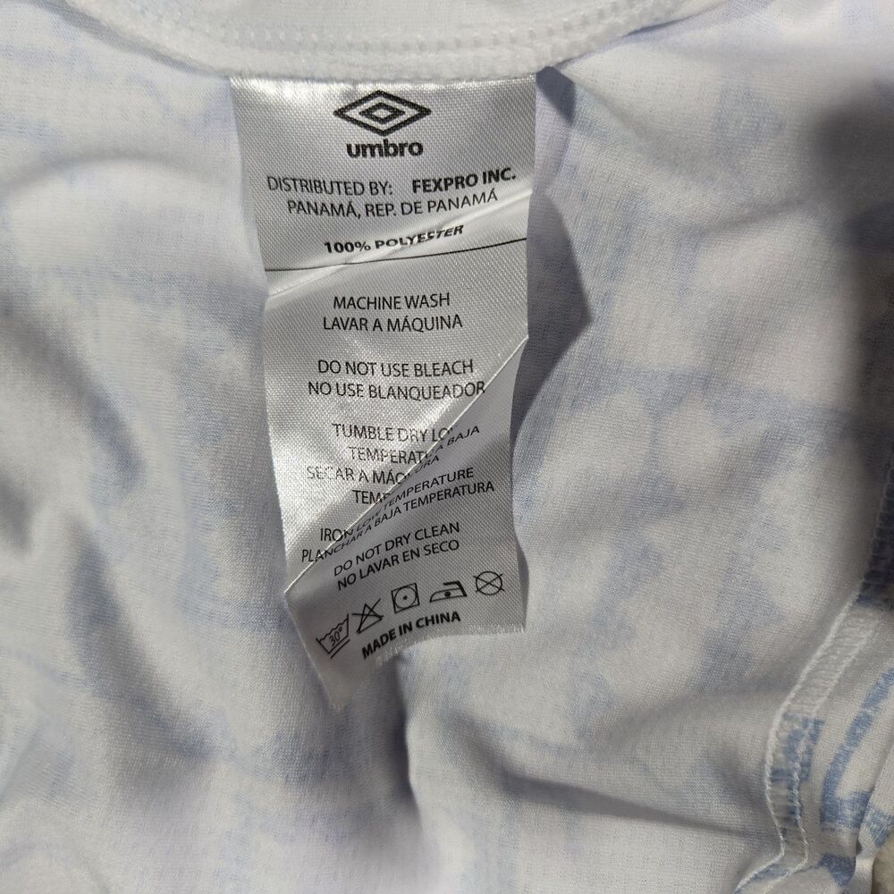 $110 Umbro El Salvador Mens XL Away 23/24 Long Sleeve Soccer Jersey Kit - Picture 6 of 8